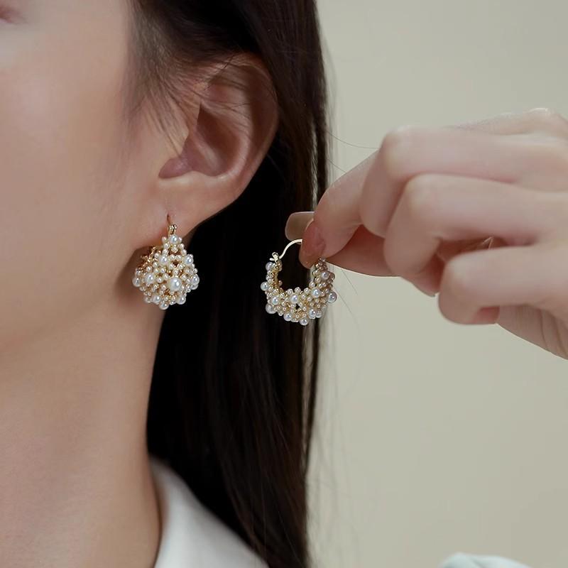 ZAKOL Irregular Metal Zircon Earrings European American Style Personalized Fashion Stud Earrings Ladies Girls Travel Accessories