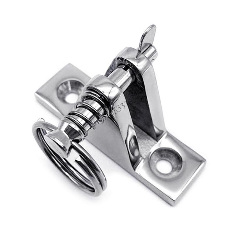 090E 1 Pack Bimini Top 90°Deck Hinge 316 Stainless Steel Deck Hinge Mount Bimini Top Fitting Hardware Easy Installation