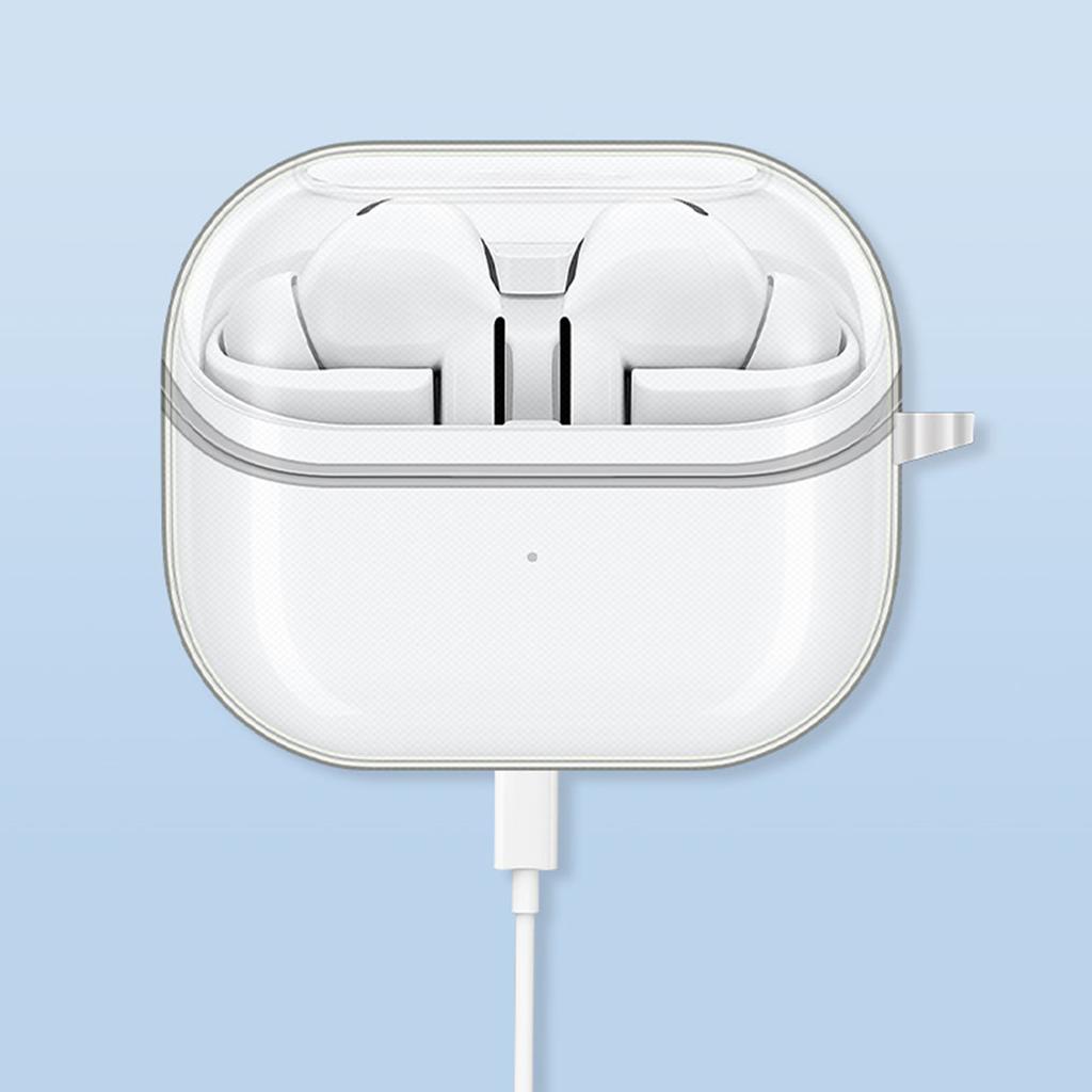 Clear Earbud Case Flexible Shock Absorption Earphone Storage Case Clear Protective Cover Thin for Galaxy Buds 3 Pro