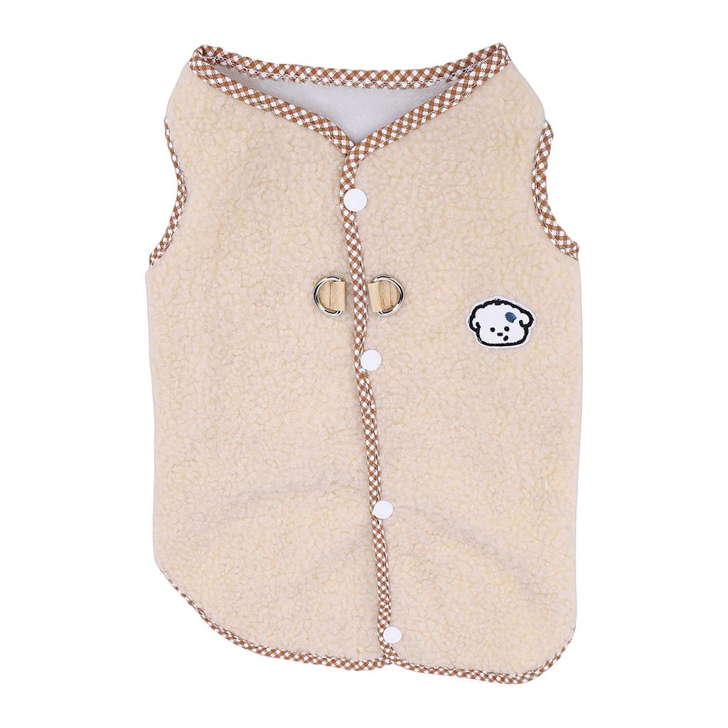 Dog Winter Jacket Wind Proof Soft Comfortable Warm Fleece Vest Dog Sweater for Home Outdoor