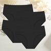 4Pcs/Set Comfortable Panties Solid Color Basic Briefs for Women Cotton Underwear S-XXL Panty Plus Size Women's Lingerie