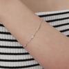 (925 Silver) Twinkle Trace Silver Bracelet