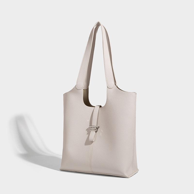 2025 New High-End Large Capacity Tote Bag for Women, Lychee Pattern Shoulder Underarm Bag, Handbag for Commuting