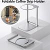 Hopfällbart kaffedroppställ i aluminiumlegering, stödställ, kaffedroppställ för tillbehör till bärbar espressokaffemaskin