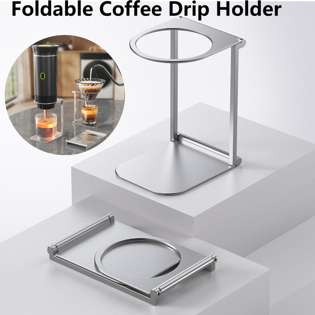 Foldable Coffee Drip Holder Aluminum Alloy Support Stand Coffee Dripper Stand for Portable Espresso Coffee Machine Accessories