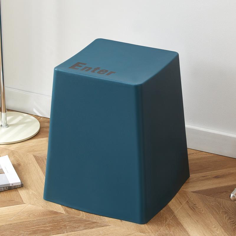 Color Keyboard Plastic Stool Creative Simple Living Room Table Foot Stool Minimalist Keyboard Glue Bench Multifunction Furniture