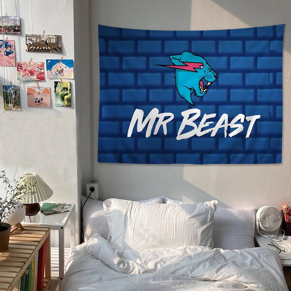 Game Blogger MrBeast Hanging Bohemian Tapestry Bohemian Wall Tapestries Mandala Cheap Hippie Wall Hanging