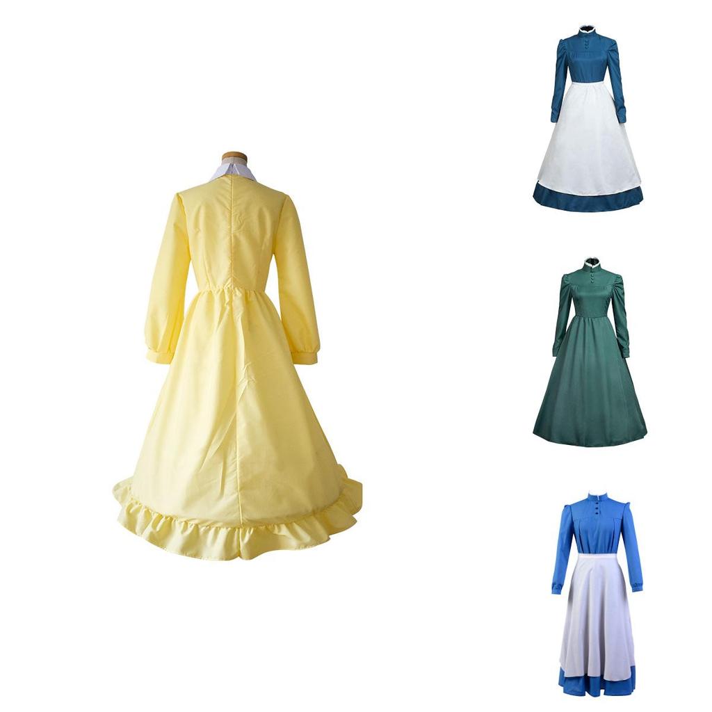 Howl's Moving Castle Sophie Elegant Long Sleeve Costume For Cosplay