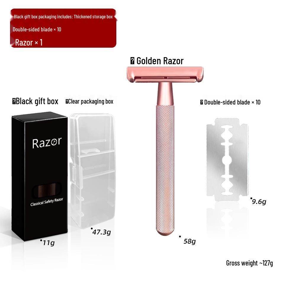 Stainless Steel Double-Sided Beard & Hair Shaver