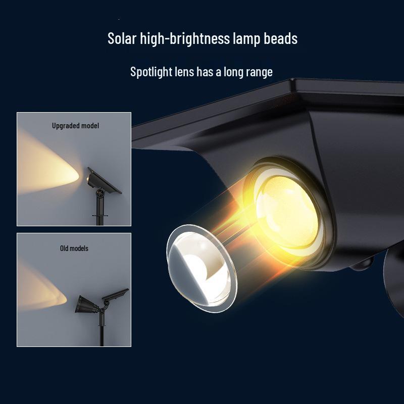 Outdoor Solar Waterproof Garden Spotlight for Courtyard Landscape Decoration