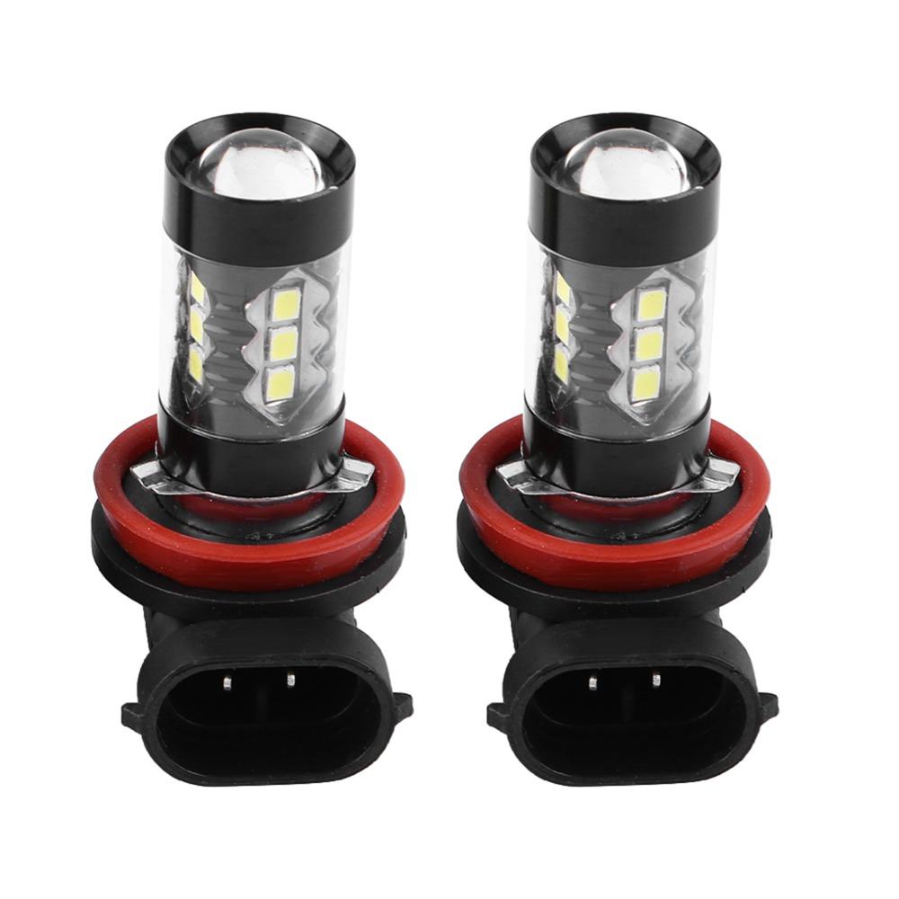 2Pcs 12V-24V Daytime Running Lights H11 Compatibility Car LED Bulbs High Power LED Bulbs  For Cars