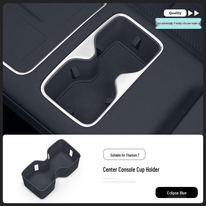 Equation Leopard Titanium 7 Center Console Silicone Cup Holder - Modified Accessories Supplies Decoration