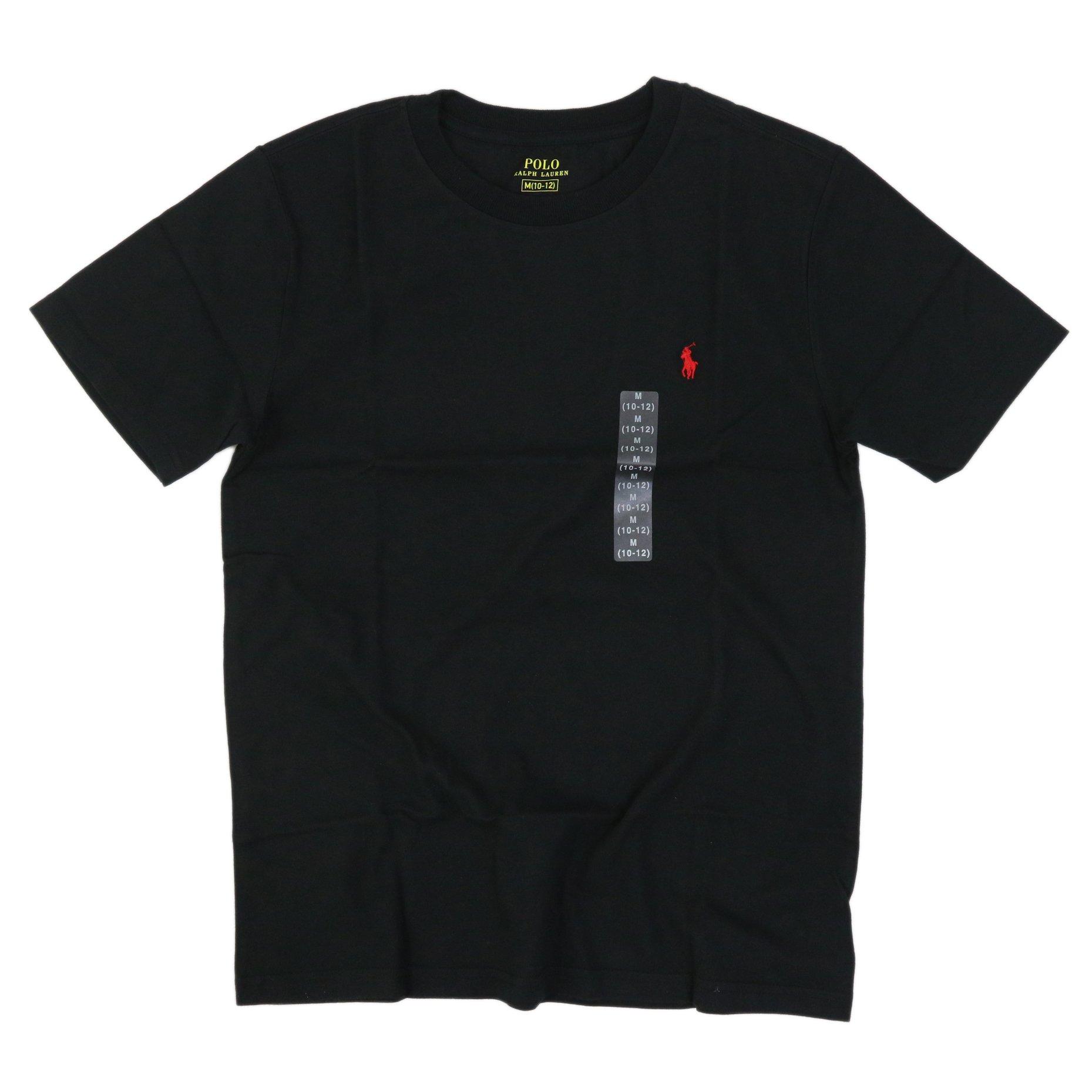 

POLO RALPH LAUREN МАЛЬЧИКИ Футболка с круглым вырезом и маленьким пони [Б/У]