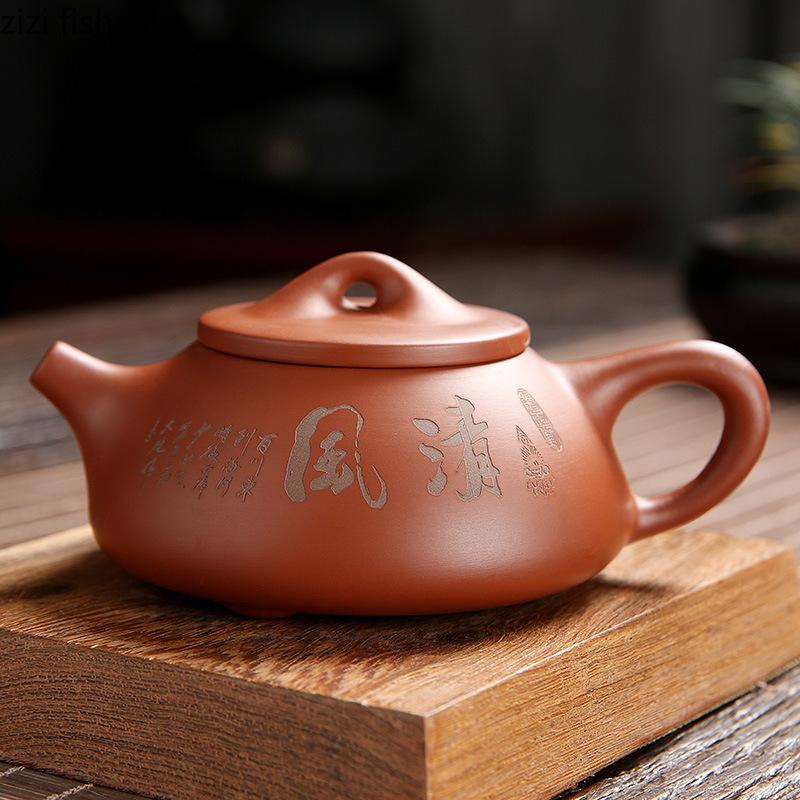 Purple Clay Pot Handmade Teapots Tea Making Utensils Ceramic Teaware Tea Making Tools Afternoon Tea Pot Teas Infuser Craft