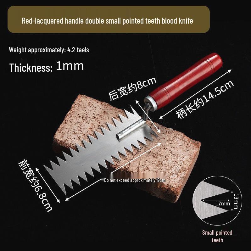 German Manganese Steel Plastering Trowel with Single & Double Toothed Edge for Tile and Ash Work