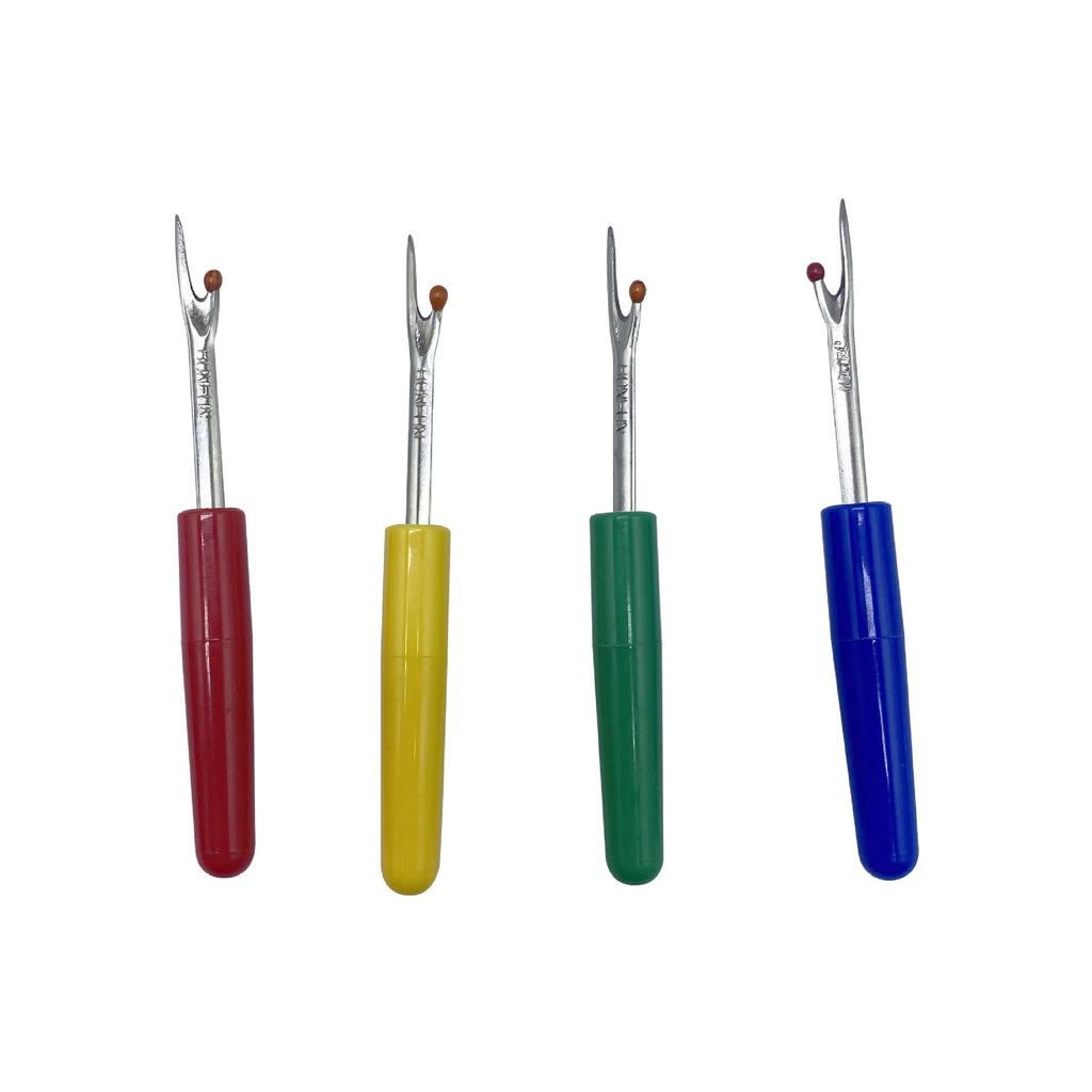 Small Seam Ripper with Sharp Cutting Knife and Plastic Handle for Cross-Stitch Sewing.