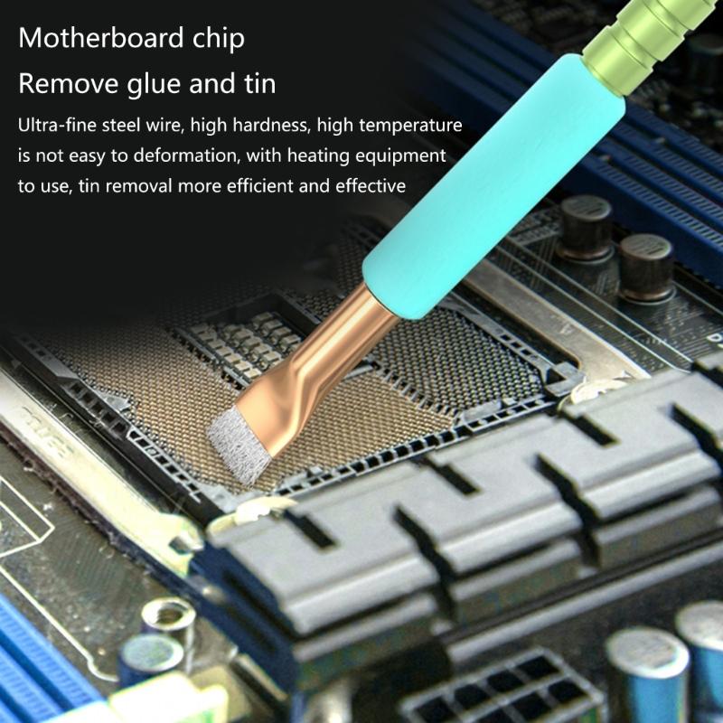 2Pcs Phone Motherboard IC Cleaning Brush ESD Safe Hard Brush Motherboard Cleaning Tool Cleaning Brush for Cleaning