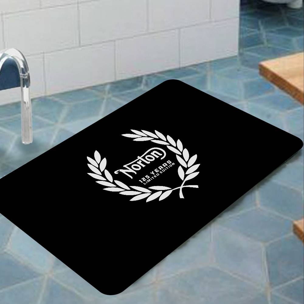Motorcycle Racing N-Nortons Bath Mat Nordic Style Home Doormat Bathroom-Toilet Mats Bedroom Welcome Doormat