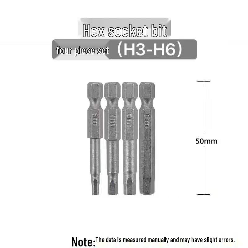 Sechskant Starke Magnetische S2 Schraubendreherbit für Handbohrmaschinen und Elektrische oder Pneumatische Schraubendreher