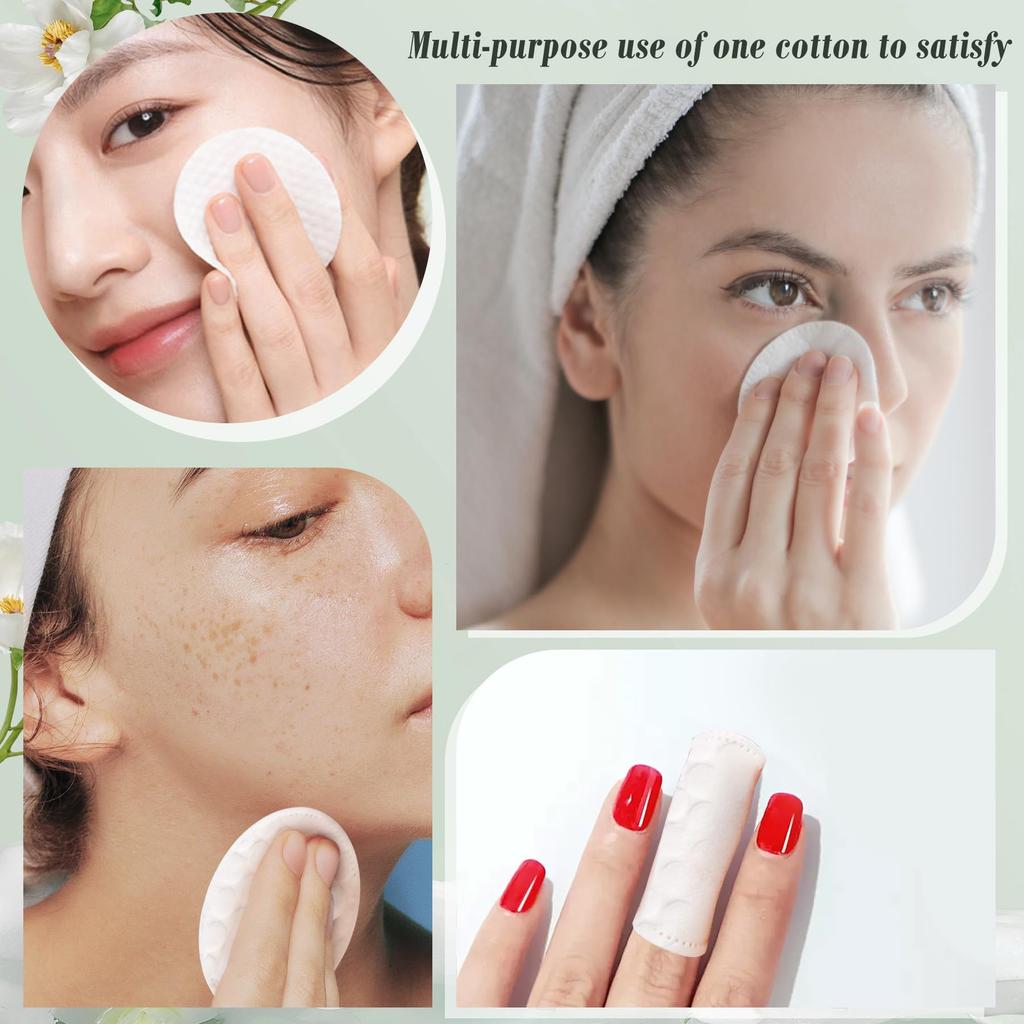 EKIND 100pcs Cotton Cotton Pads for Makeup Cotton for Makeup Removal and Facial Ideal for Beauty and Personal Care Rounds, Removal, Cleansing, Women's