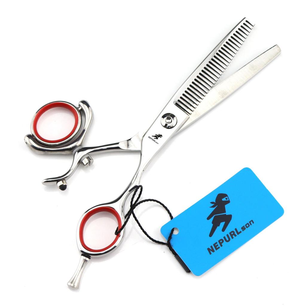 Naipusen 720° Rotating Hairdressing Scissors Set - Straight, Thinning & Bang Shears