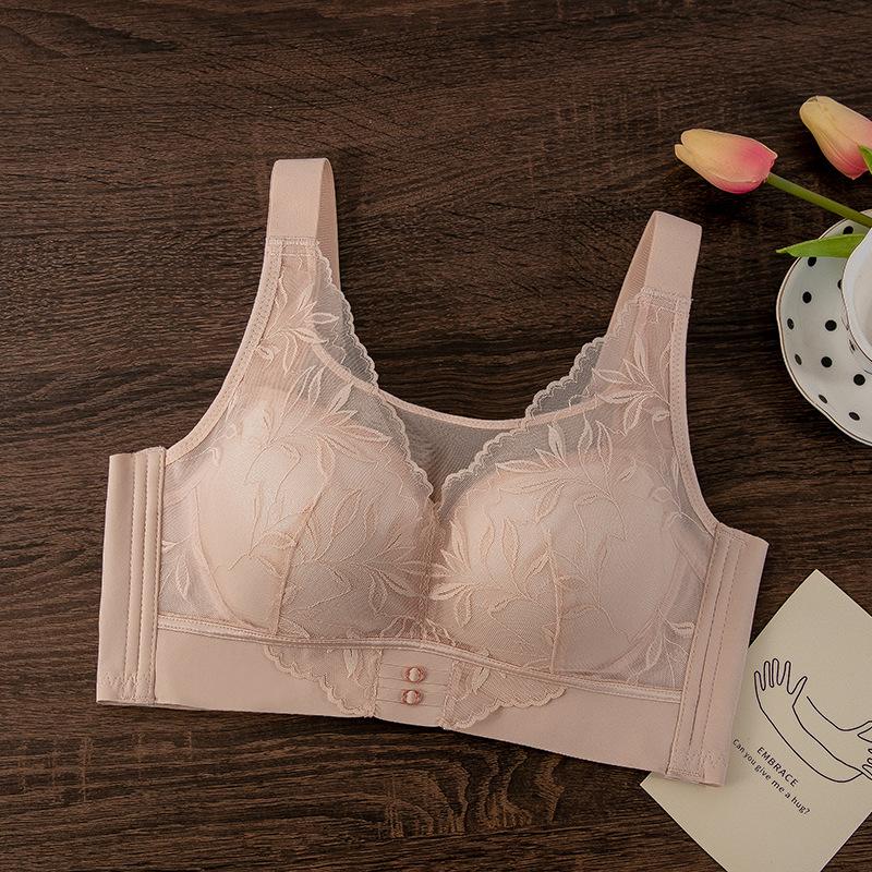 Large cover CD cup, thin collection, no steel ring, no magnetic adjustable vest type, closed breast bra, anti-light