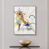 Wassily Kandinsky Geometriska konstverk Affischer Dukmålning Abstrakta reproduktioner Väggkonstbild för vardagsrum Heminredning