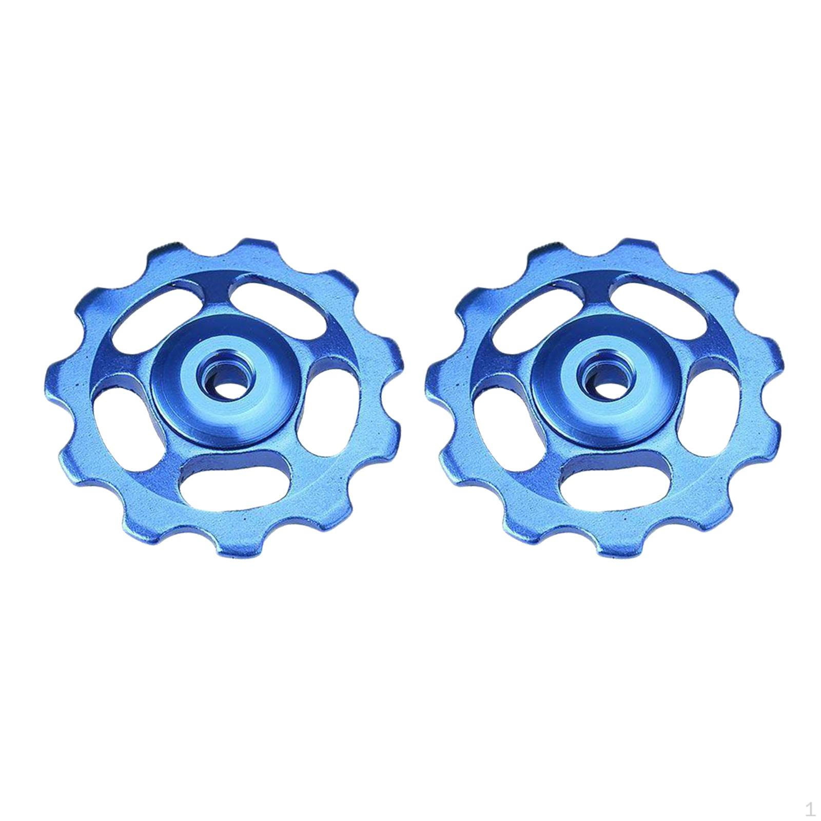 

11 Bicycle Derailleur Pulley, Aluminum Alloy Rear Pulley Jockey Wheel for Mountain Bike синій