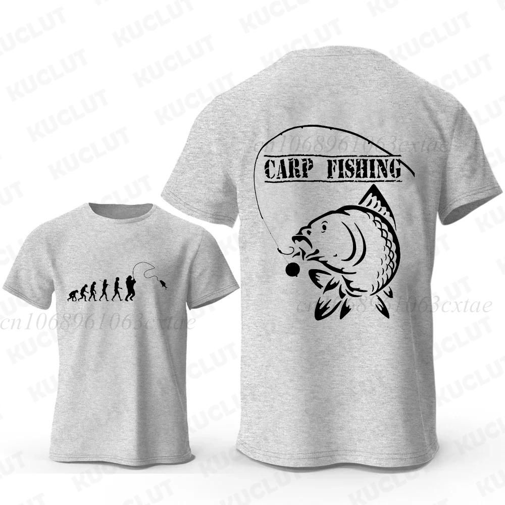 Eat Sleep Fishing Heartbeat Unisex T-Shirts Tops Unisex Fisherman Fish T-shirt Short Sleeve Fashion Brand Loose Tee Shirt for Male