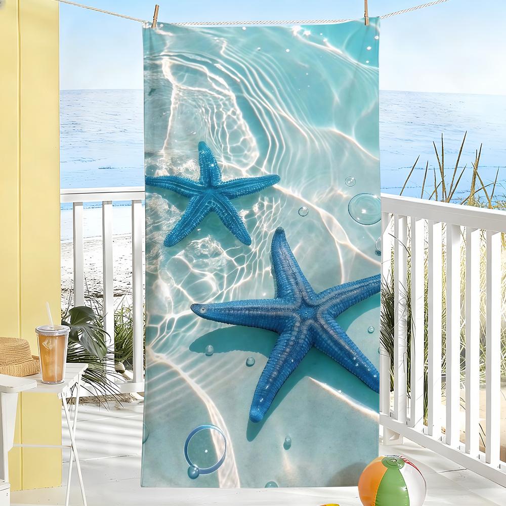 Fashion print starfish Towel Drying Bath Towel Applicable To Light Swimming Camping Yoga Beach Out