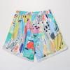 Casual Vacation Tie-dye Printed Shorts Women Temperament Elegant Mid-waist Straight Beach Pants Summer Clothes Women 2026