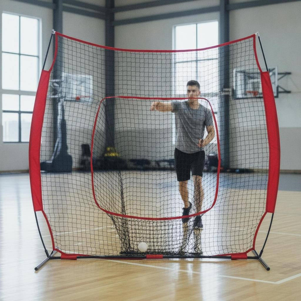 Baseball Practice Net Portable Hitting Freestanding for Backyard