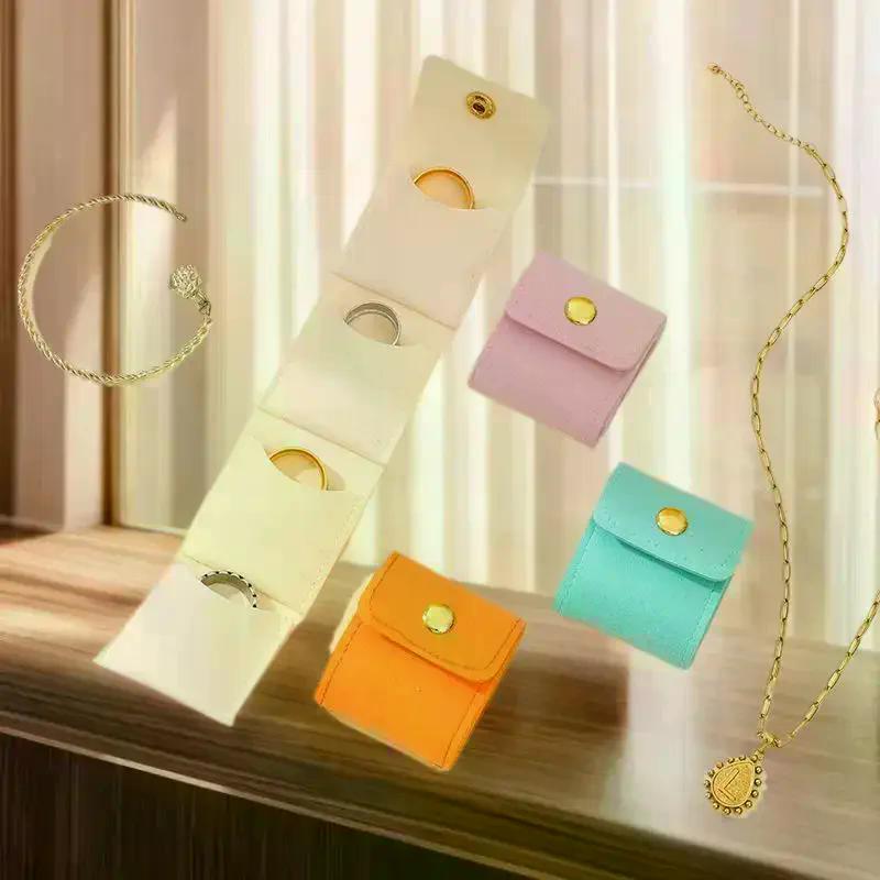 Portable Mini Jewelry Organizer Bag With Multiple Compartments For Rings Necklaces Earrings Travel Storage Bag