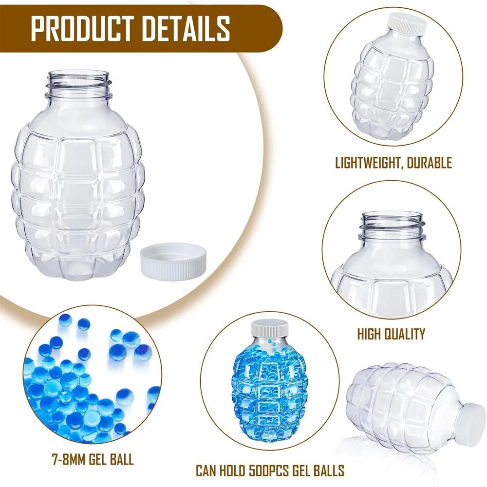 Botella de Piña Para Bola de Gel Accesorios de Pistola Bláster de Bola de Gel de Agua Caja de Almacenamiento de Perdigones de Bola de Agua Para Pistola de Gel Para Niño Verano