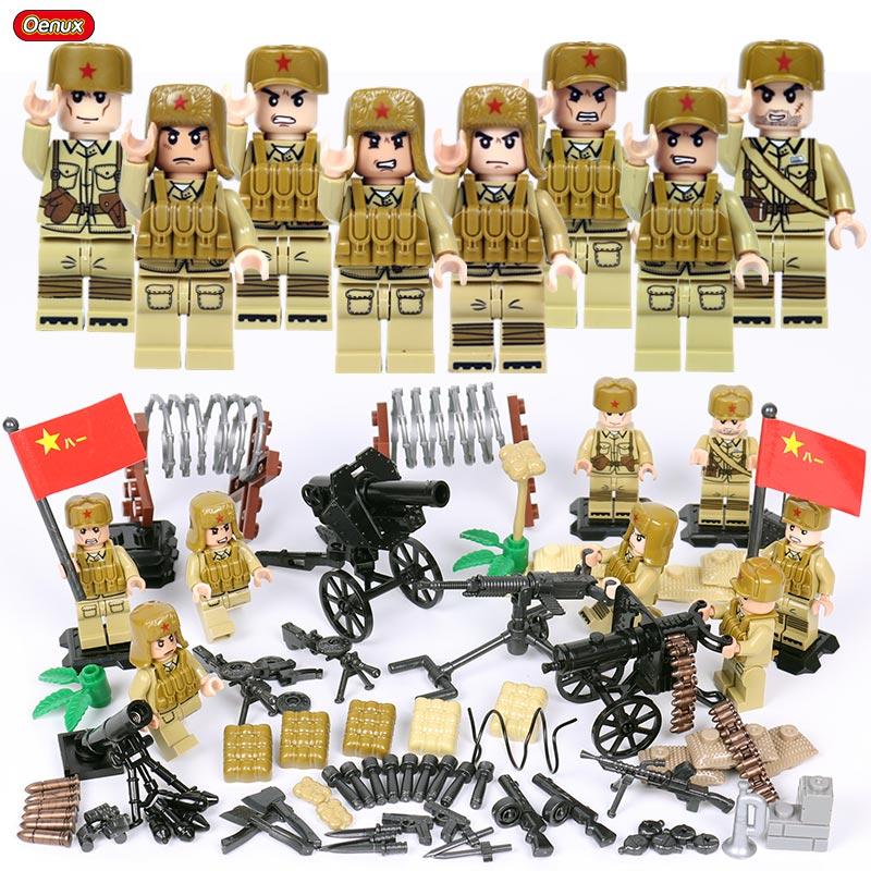 Nouvelles Mini Figurines de Soldats de l'Armée Russe Soviétique de la Seconde Guerre Mondiale Bloc de Construction Militaire Mini Le Bataille de Koursk Brique Bloc Militaire Jouet MOC