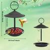 Hanging Bird Bath, Water Bowl, Garden Decoration Planter Feeder Patio Decor Hummingbird Tree