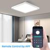 Dimbare LED-taklamper Moderne panellys med bakgrunnsbelysning Fjernkontroll 220V taklampe for hjemmebelysning