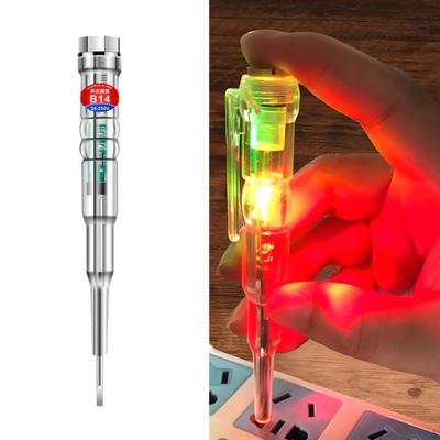 2Pcs Voltage Tester Pen Circuit Electric Highlight Detector for