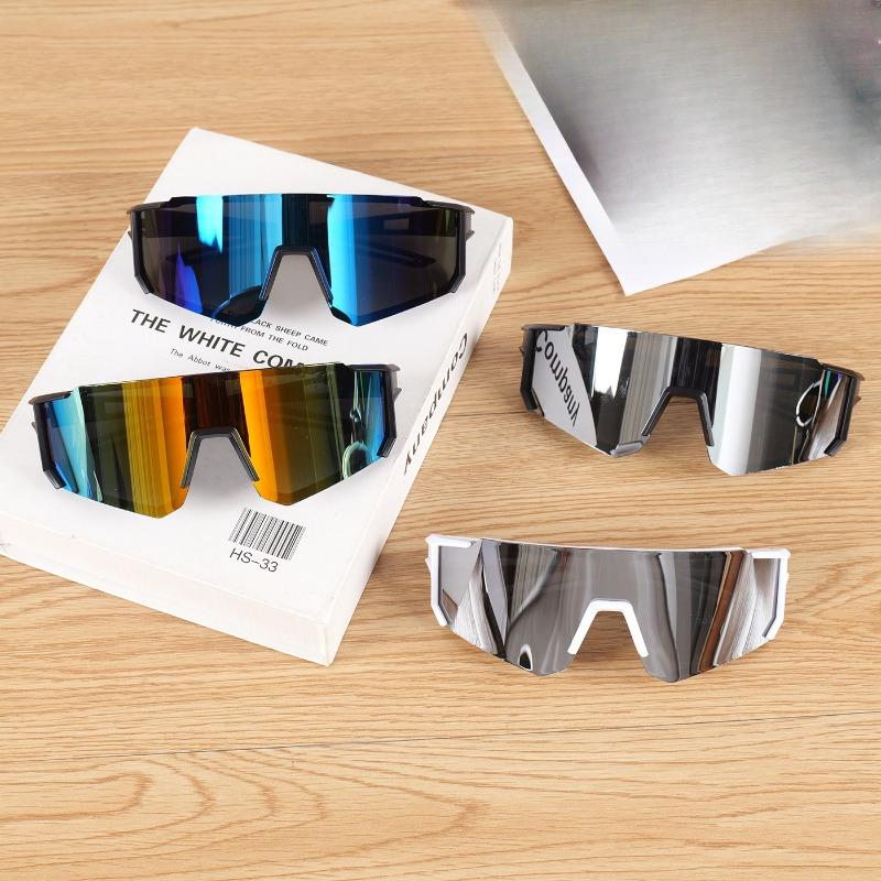 2/3/4/7/8pcs Oversized Rimless Baseball Sunglasses, Lightweight Frame, Perfect for Halloween & Christmas Gifts
