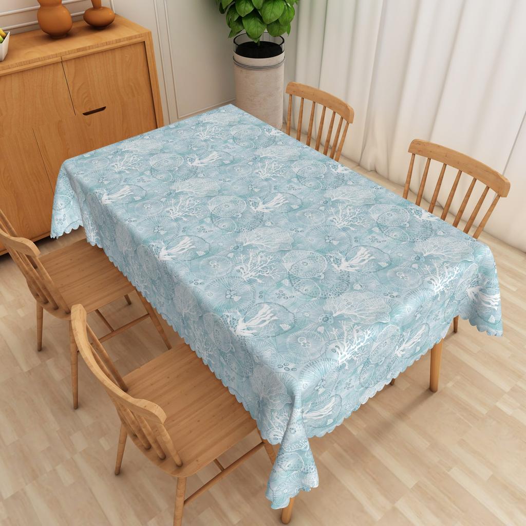 Sunflower Floral Tablecloth Plant Print Waterproof Oilproof Wedding Birthday Party Home Restaurant Dining Table Decor Repeatable