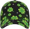 Shamrocks St Patrick's Day Funny St Patrick's Baseball Hats Women Men Adjustable Cap One Size Black Green