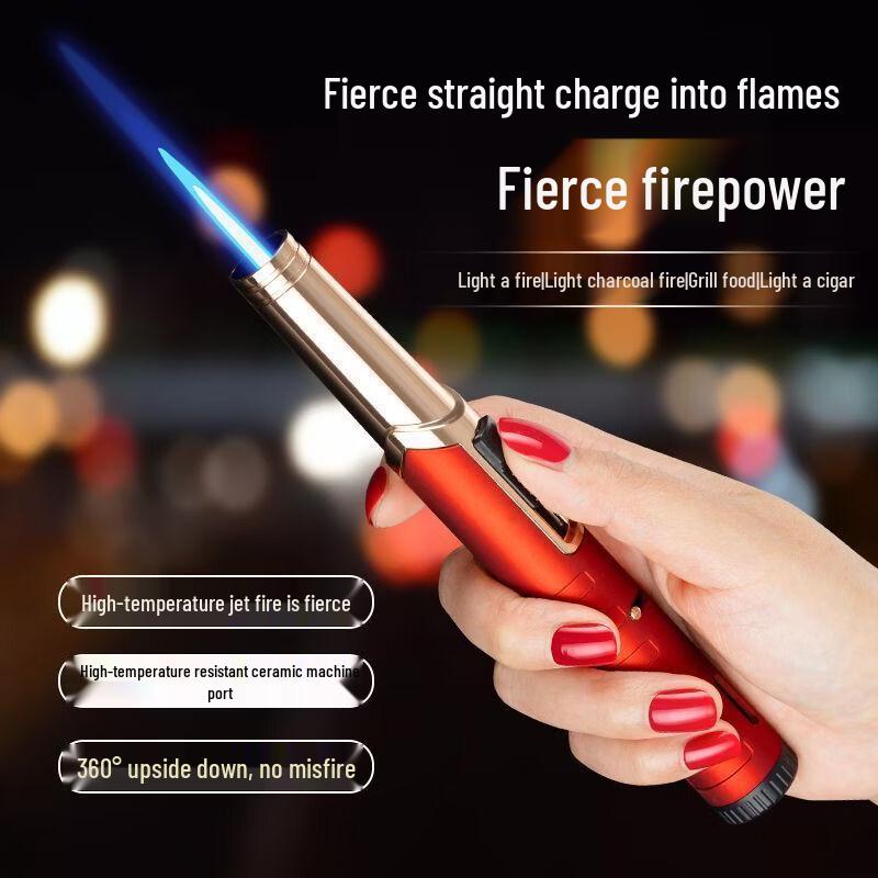 ZISIZ Windproof Long Handle Torch Lighter