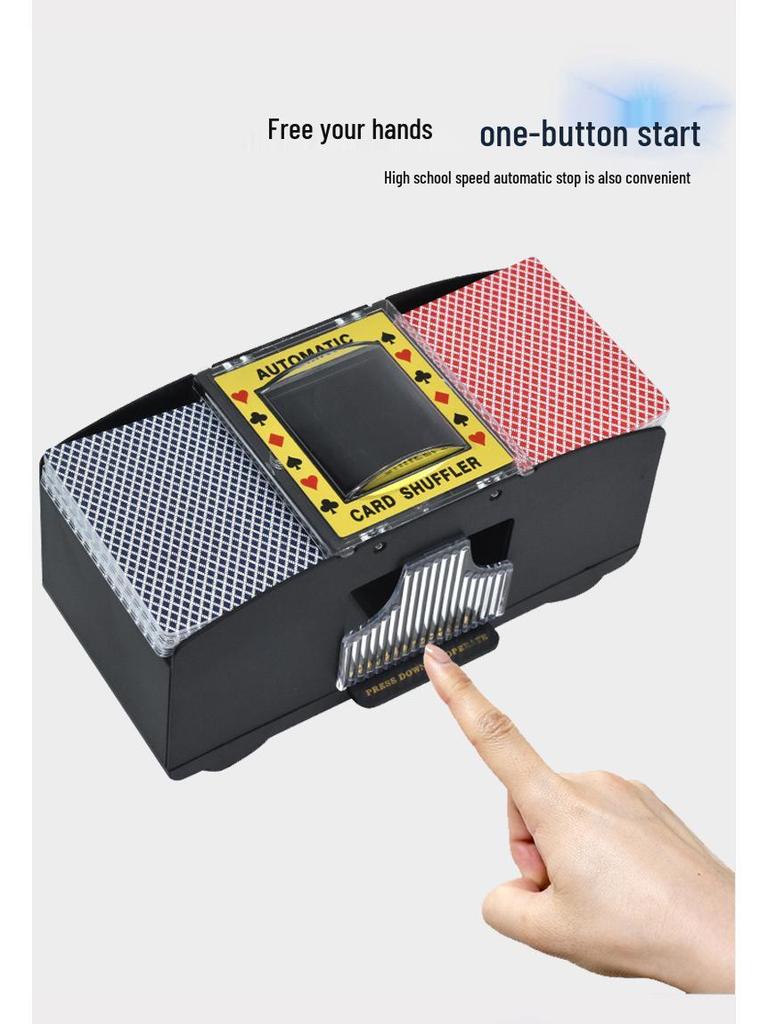 New Shuffler: Automatic 2-4 Deck Card Shuffler - Perfect for Three Kingdoms Tabletop Games