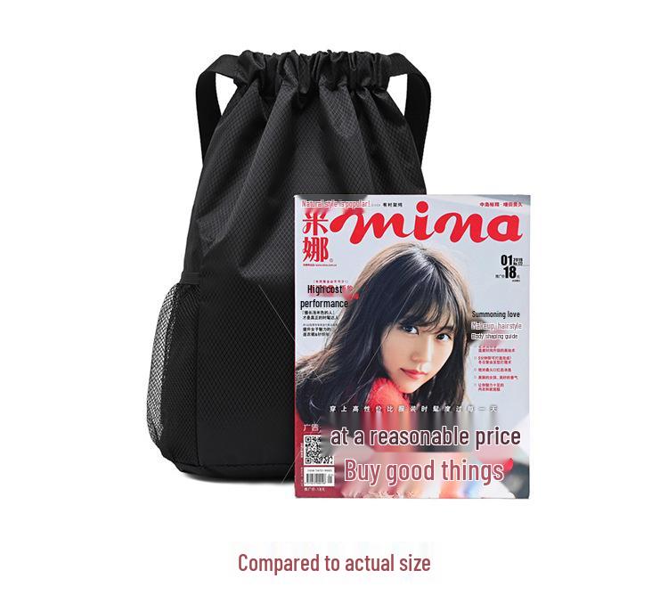 Custom Logo Drawstring Backpack: Gym, School, Tutoring & Shopping Bag