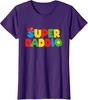 Super Gamer Dad Entfesselt Feiert Väterliche Kräfte Damen Rundhals-T-Shirt Unisex T-Shirt