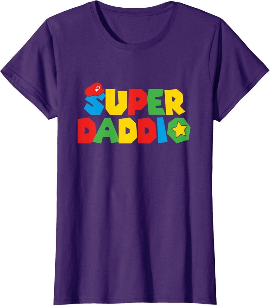 Super Gamer Dad Unleashed Celebrating Fatherly Powers Ladies  Crewneck T-Shirt Unisex T-Shirt XXXXL