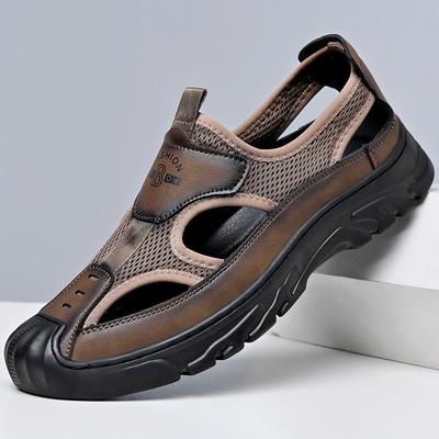Fashion New Men's Sandals Summer Fashion Hollow Breathable Comfortable Lightweight Beach Shoes Mesh Outdoor Casual Shoes Erkek Ayakkabı