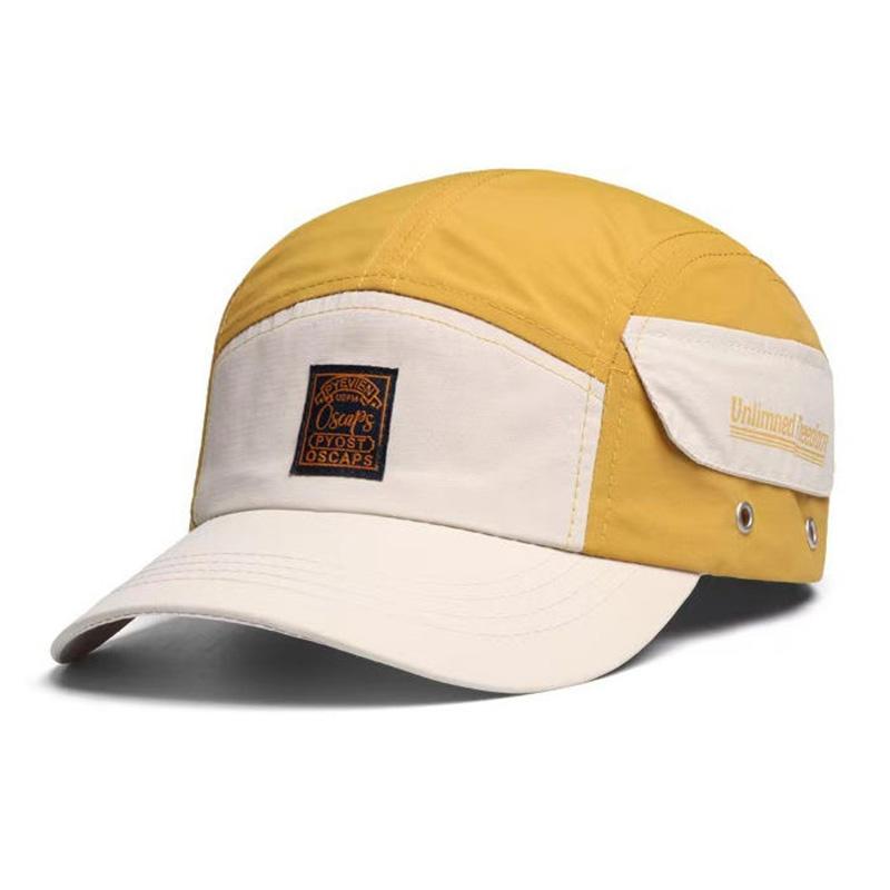 Adjustable Quick-Dry Colorblock Baseball Cap Outdoor Sports Work Hat Summer Sunshade Sunscreen Duckbill Cap