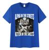 Alpha in The Streets Kitten in The Sheets Wolf Funny Meme T Shirts Men's Vintage Fashion Cotton Short Sleeve T-shirt Streetwear