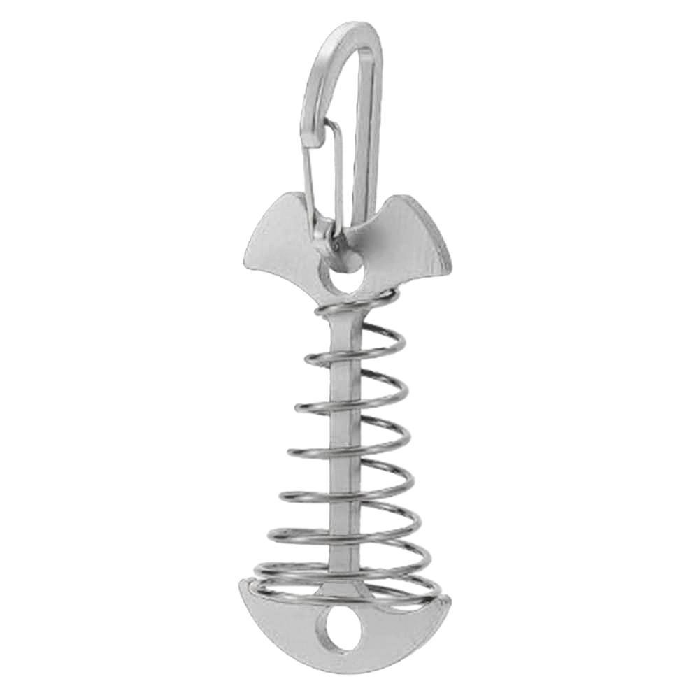 Wind Rope Buckle Portable Camping Deck Peg Tent Rope Buckle with Carabiner Camping Awning Tent Hooks Fixed Nail Outdoor Tools